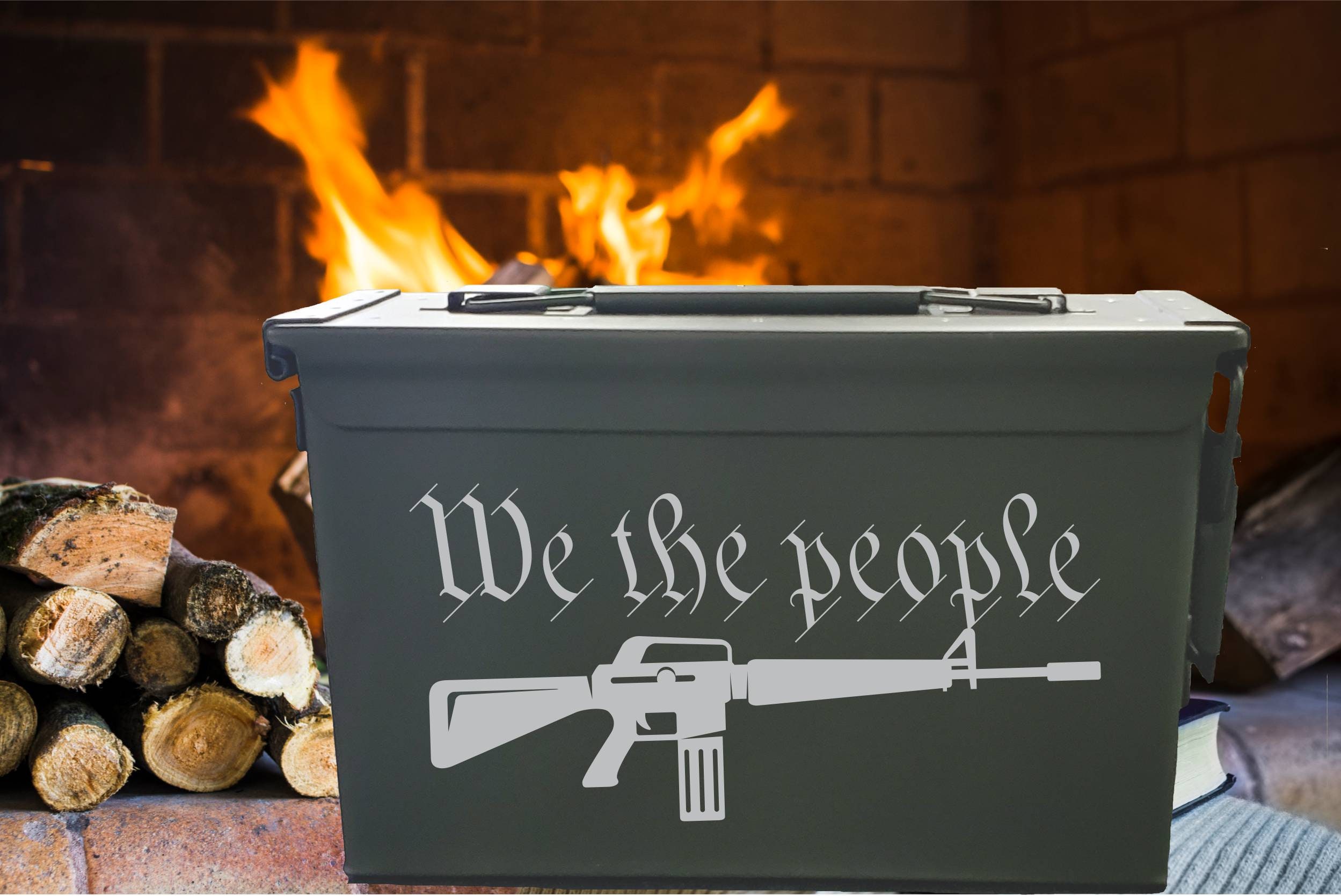 We the People Laser Engraved Ammo Box. Groomsman Gift, Father's Day