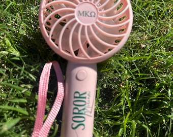Personalized Handheld Fan: Pretty Girl Fan