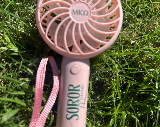 Personalized Handheld Fan: Pretty Girl Fan