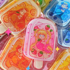 Portachiavi in acrilico con gelato Pichi Pichi Pitch di Mermaid Melody