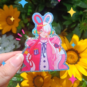 Uta One Piece Glitter Sticker