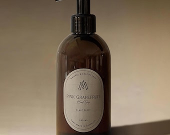 Pink Grapefruit Organic Liquid Hand Soap | Savon de Marseille | Hand made in Sweden