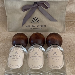 Organic Room and Linen Spray Discovery Gift Set | Trio Air Freshener Mist Set | Natural Room Sprays | Hand made in Sweden