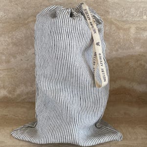 French organic linen bread bag | stonewashed linen artisan bread bag | bread baker gift | natural & eco friendly bread bag | sourdough bag