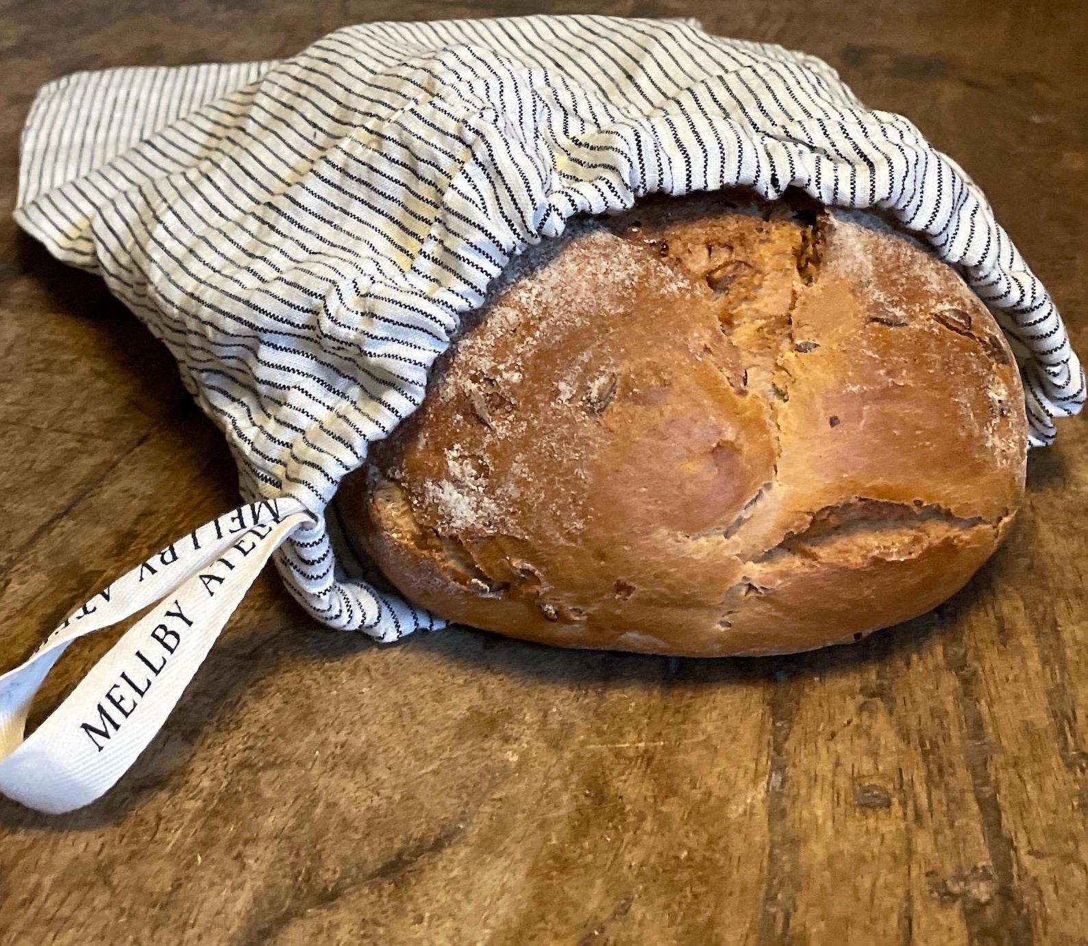 French Organic Linen Bread Bag | Stonewashed Linen Artisan Bread Bag ...