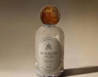 Vaporisateur d'ambiance bio pour le linge et la chambre Signature | Brume d'ambiance pour parfum d'ambiance | Fabriqué à la main en Suède