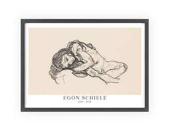 Egon Schiele - "Girl" 1918 | Unframed Fine Art Print