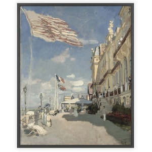 Claude Monet - &quot;Hotel des roches noires. Trouville&quot; 1870 | Unframed Fine Art Print