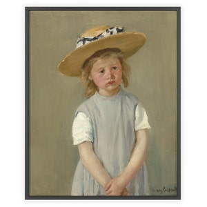 Mary Cassatt - &quot;Child in a Straw Hat&quot; 1886 | Unframed Fine Art Print
