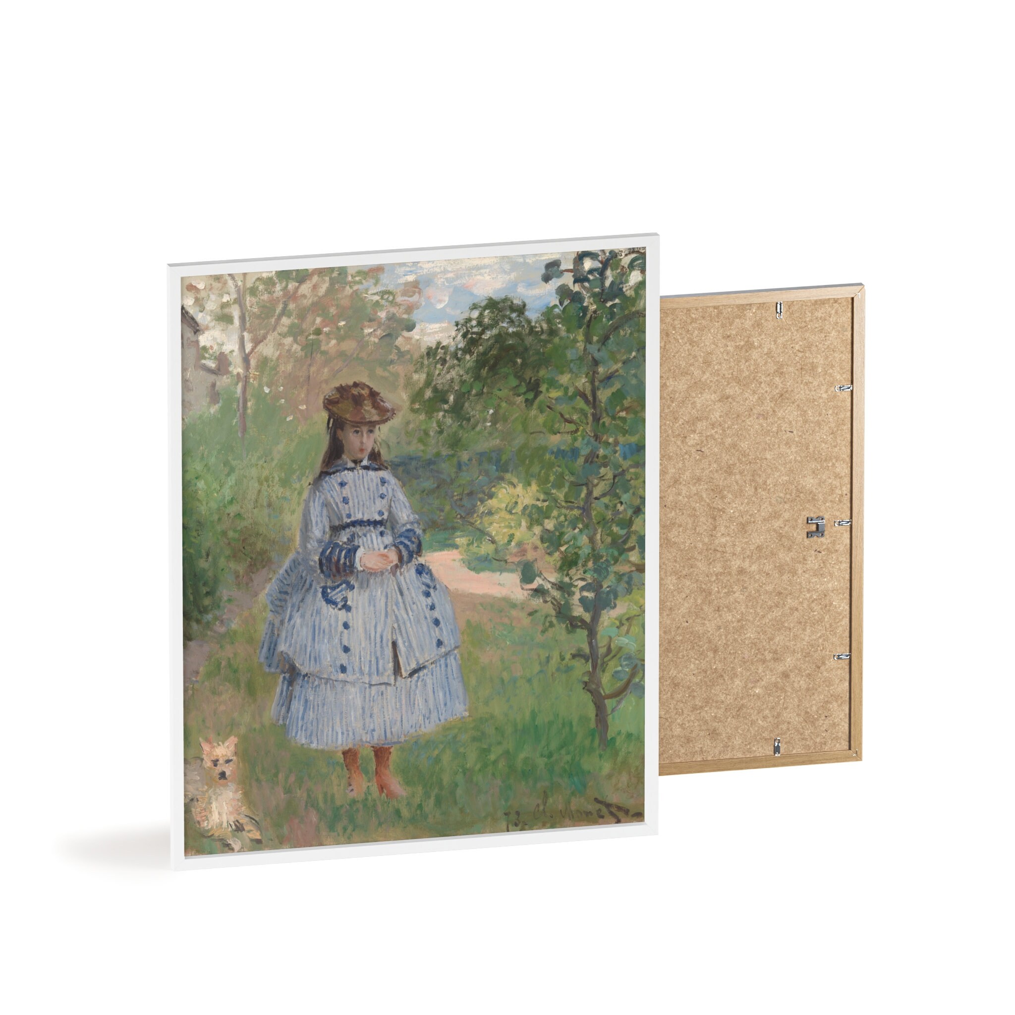 Claude Monet girl With Dog 1873 Unframed Fine Art Print - Etsy
