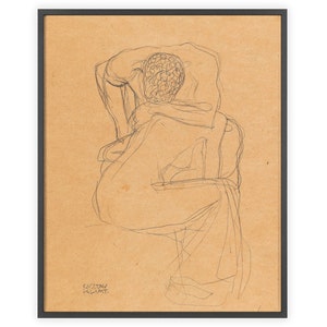 Gustav Klimt - &quot;Lovers&quot; 1903 | Borderless, Full Page Print | Unframed Fine Art Print