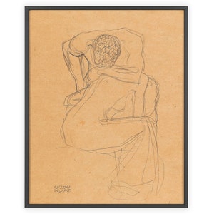 Gustav Klimt - "Lovers" 1903 | Borderless, Full Page Print | Unframed Fine Art Print