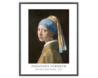 ヨハネス・フェルメール - 「真珠の耳飾りの少女」 1665年 | 額なしの