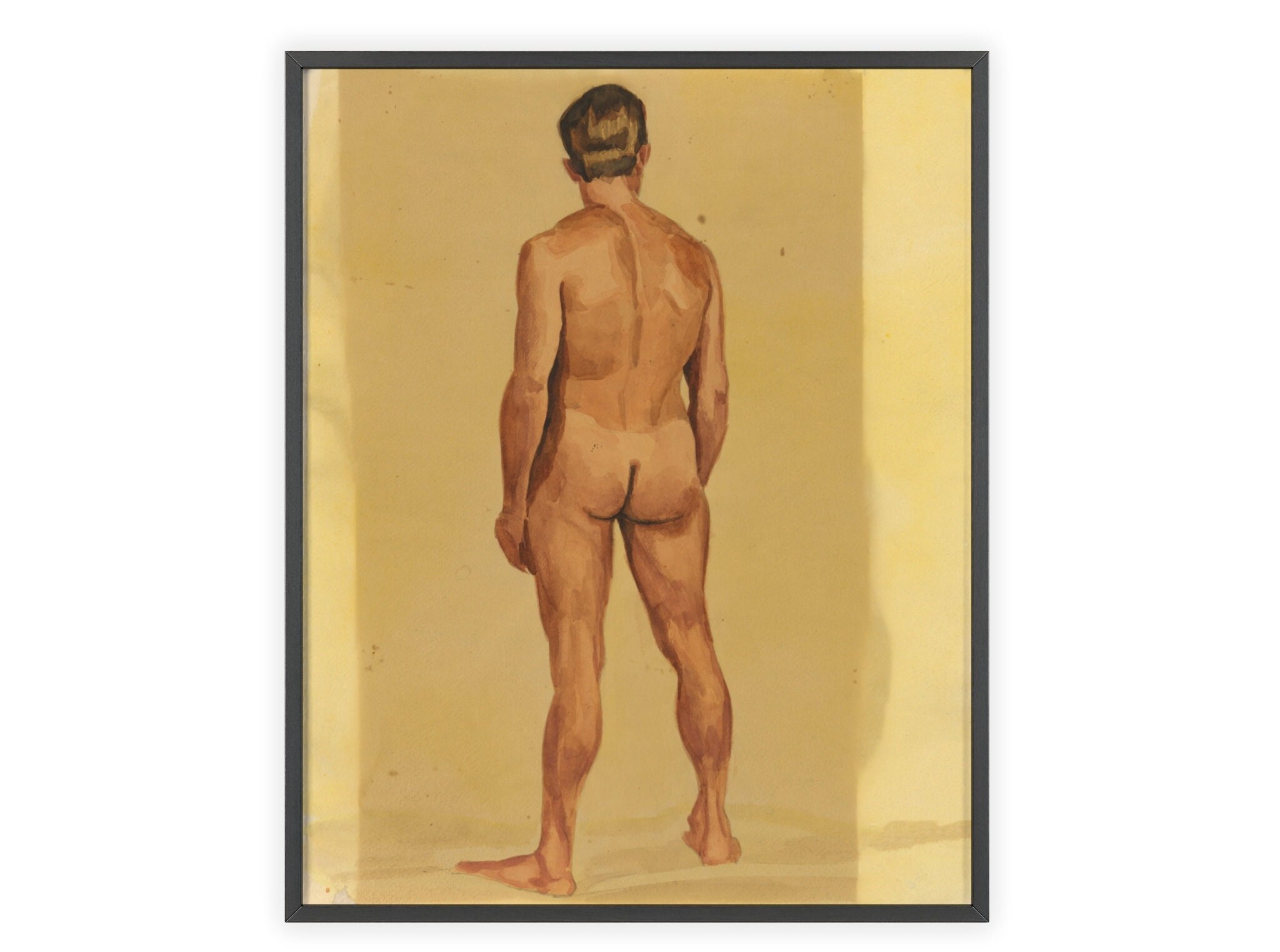 yellows 正面 ヌード Yellow nude male - Etsy 日本