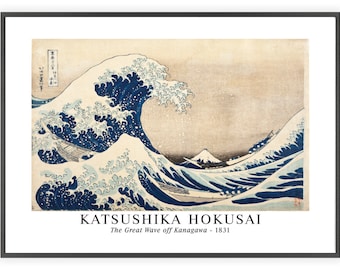 Katsushika Hokusai - "The Great Wave off Kanagawa" 1831 | Unframed Fine Art Print