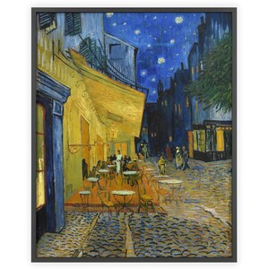 Vincent van Gogh - "Terraza de café en la noche" 1888 / Impresión de bellas artes sin marco