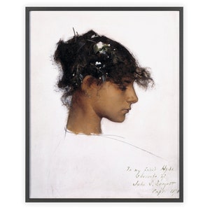 John Singer Sargent - &quot;Rosina Ferrara, Head Of A Capri Girl&quot; 1878 | Unframed Fine Art Print