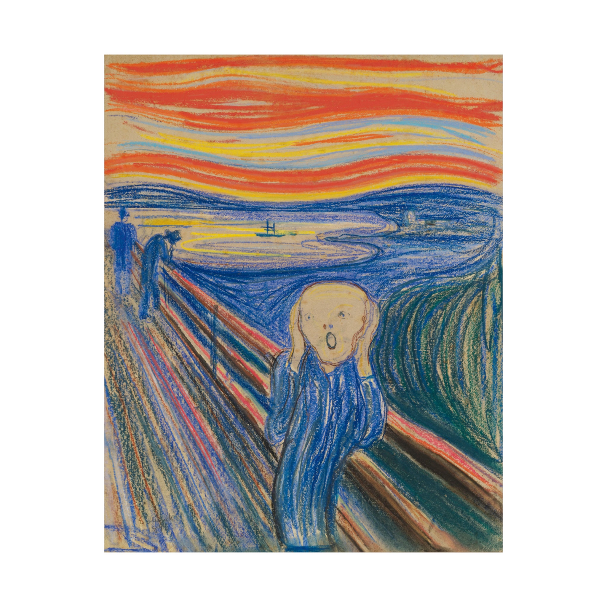 エドヴァルド・ムンク - 「叫び」 1895 | 額装なしの美術プリント