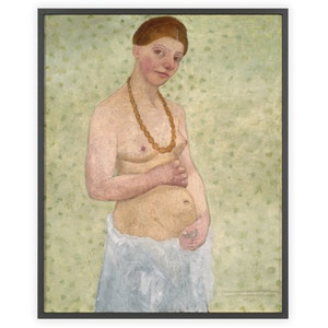 Paula Modersohn-Becker - &quot;Self-portrait on the 6th Wedding Anniversary&quot; 1906 | Unframed Fine Art Print