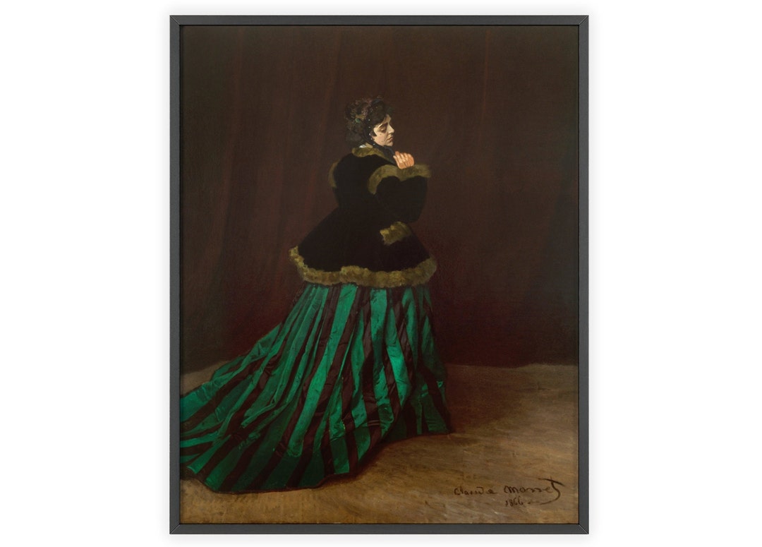 クロード・モネ、Camille or The Woman in the Gree Camille (The Woman in the Green Dress) - Claude Monet - Analysis