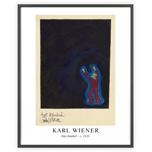 Karl Wiener - &quot;Das Dunkel&quot; c. 1923 (The Dark) | Unframed Fine Art Print