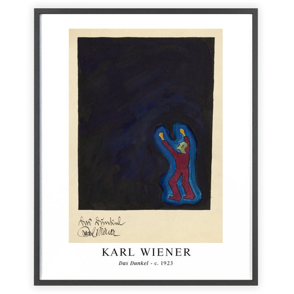 Karl Wiener - "Das Dunkel" c. 1923 (The Dark) | Unframed Fine Art Print