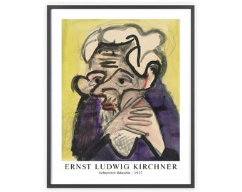 Ernst Ludwig Kirchner - "Schweizer Bauerin" 1927 | Unframed Fine Art Print