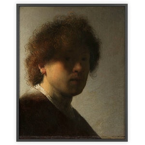 Rembrandt van Rijn - &quot;Self-portrait, Rembrandt van Rijn&quot; c. 1628 | Unframed Fine Art Print