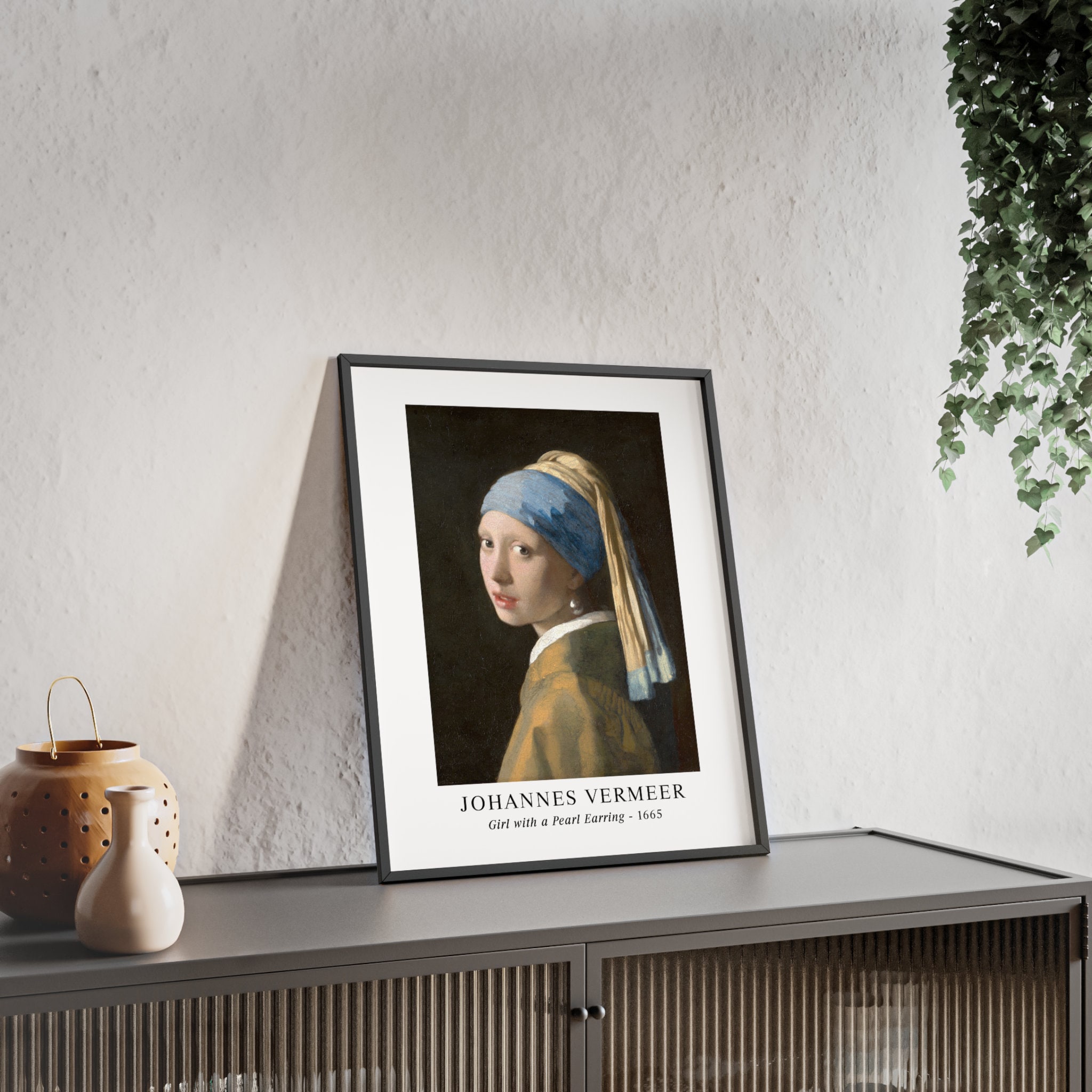 Johannes Vermeer - La Jeune Fille à la Perle Toile
