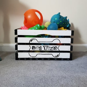 Dog Toy Basket, Toy Basket, Pet Storage Crate, Toy Crate, Dog Toy Crate