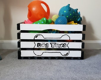 Dog Toy Basket, Toy Basket, Pet Storage Crate, Toy Crate, Dog Toy Crate