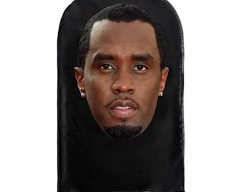 P Diddy Kanye Inspired Black Mesh Mask - Breathable Full Face Cover