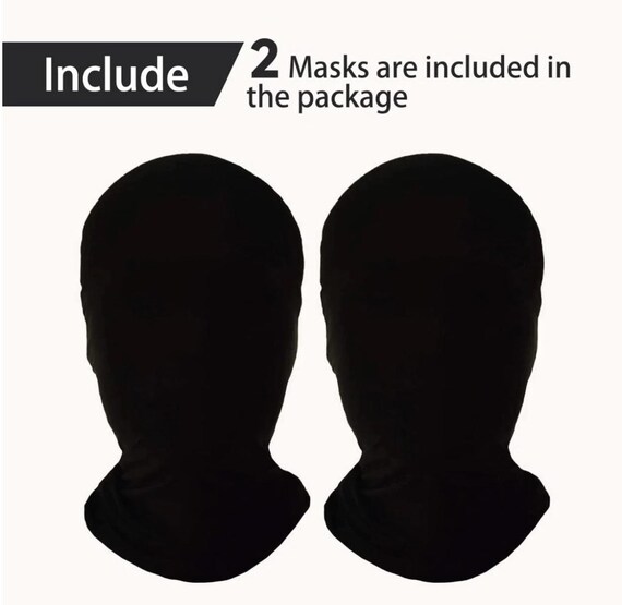 2 Pieces Donda Kanye Yeezy Ye Inspired Blank Mask Balaclava