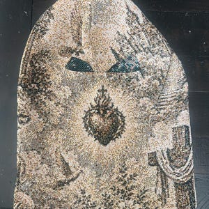 2 pieces Donda Kanye Yeezy Ye inspired blank mask balaclava Hood Saints Way Tapestry image 8