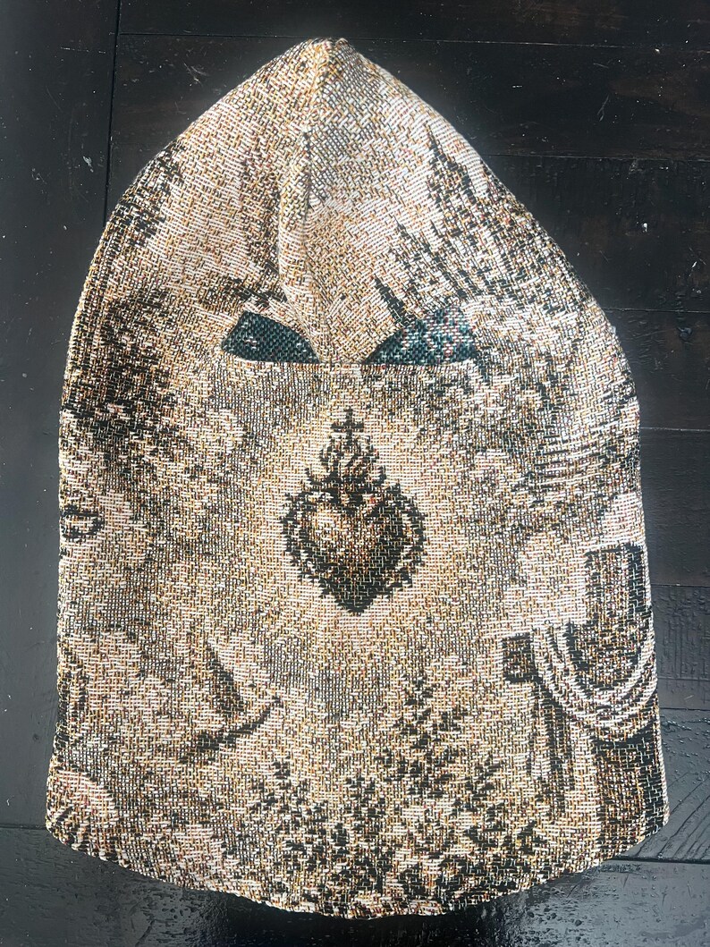 2 pieces Donda Kanye Yeezy Ye inspired blank mask balaclava Hood Saints Way Tapestry image 8