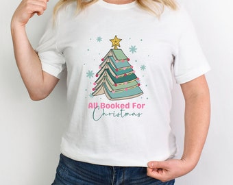Christmas Shirt, Christmas Tree Shirt, Christmas Tree Book, Merry Christmas Tree, Holiday Shirt, Christmas Gift Shirt, Gift for Teacher