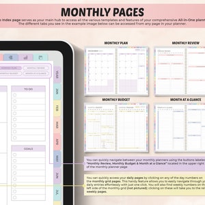 All-in-One Digital Planner 2024, 2025, 2026, Undated Digital Planner, Digital Journal, Digital Goodnotes Template, Notability, Daily Planner Bild 5