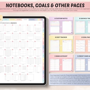 Digital Financial Budget Planner, Undated Digital Planner, Finance Tracker, Goodnotes Template, Portrait Budget Planner, Monthly Budget image 7