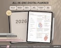 2026 Digital Planner: All-in-One Beige Theme (Goodnotes, Notability)