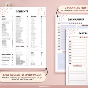 ADHD Planner Adult, Printable ADHD Planner, Fillable ADHD Planner, Adhd Productivity Planner, Adhd Journal, Fillable Printable Life Planner image 2