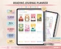 Digital Reading Journal, Reading Log, Book Tracker, Reading List, Reading Planner, Digital Goodnotes Template, Notability Template
