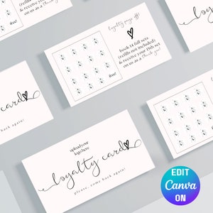DIY nail loyalty card template