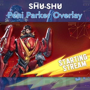 Peni Parker Stream Overlay Package | Marvel-Rivals | Twitch/Kick | Overlays | Transition | Cam overlay | Chat Box | Starting screens