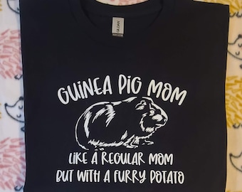 Guinea Pig Mom Glow In The Dark Tshirt