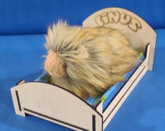 Guinea Pig Custom Name Wooden Bed