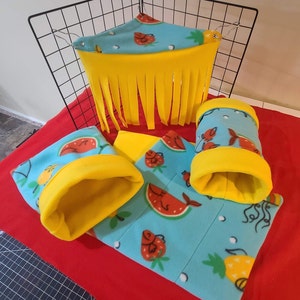 Guinea Pig Custom Fleece Cage Liner Set