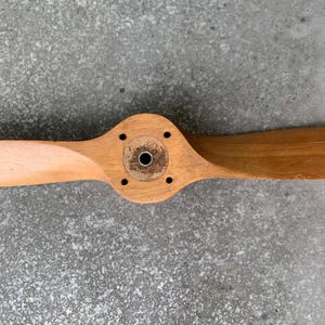 Vintage Wooden Airplane Propeller 24” Wall Hanging Industrial Chic