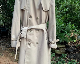 Vintage 80s/90s Christian Dior Beige Belted Fully Detachable Wool