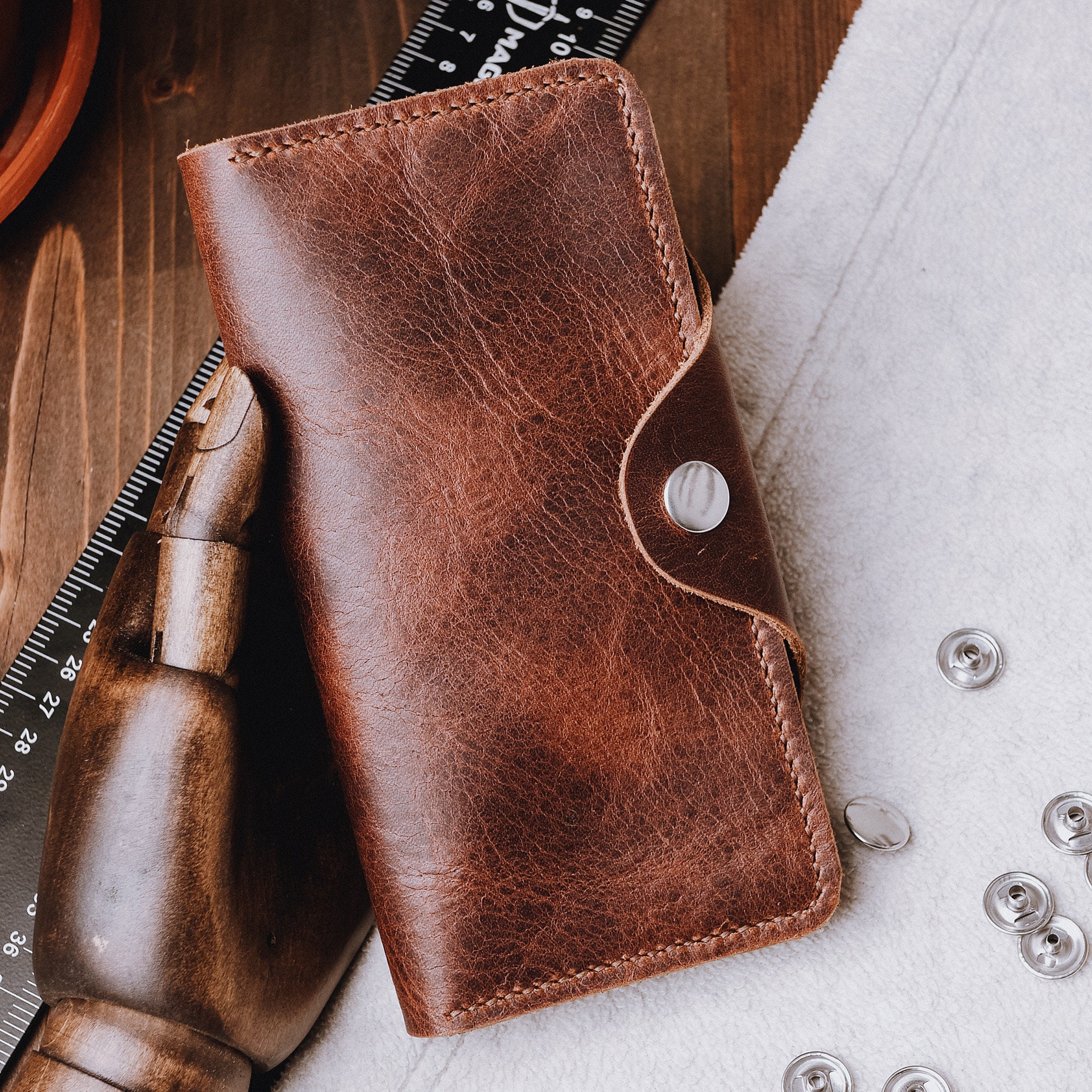 Long Wallet Pattern PDF A4 Letter Format Leather Wallet Pattern, Wallet ...