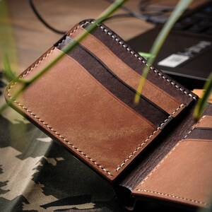 Pura elegancia, totalmente vegetal: cartera de cuero genuino Frey: artesanía exquisita para los conocedores